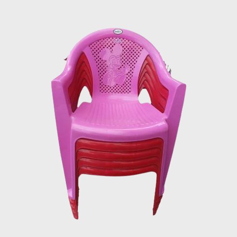  Plastic Chair  (Finish Color - RED, Pre-assembled)